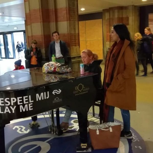 Public piano in South Holland, Netherlands
