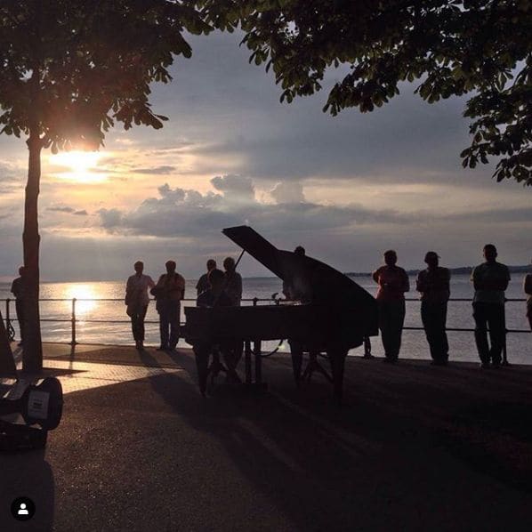 Public piano in Bezirk Bregenz, Vorarlberg, Austria