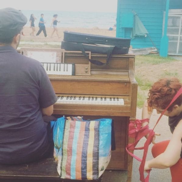 Public piano in Chicago, Illinois, United States