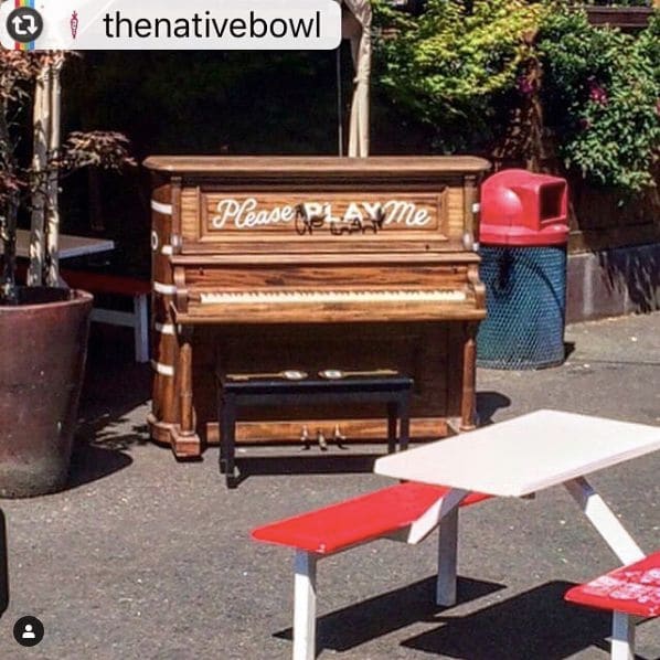 Public piano in Portland, Oregon, United States