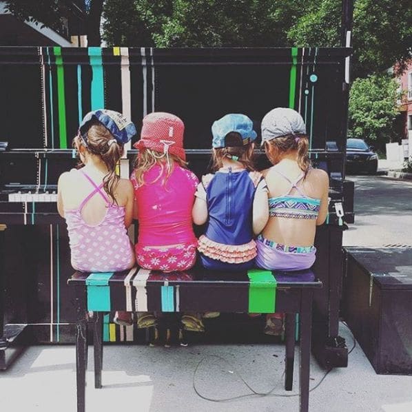 Public piano in Montreal, Quebec, Canada