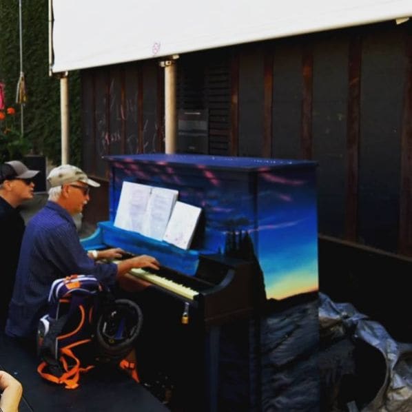 Public piano in Montreal, Quebec, Canada