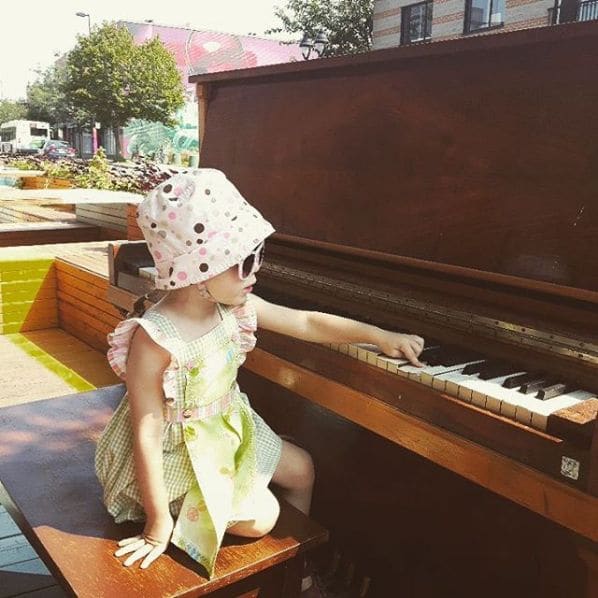 Public piano in Montreal, Quebec, Canada