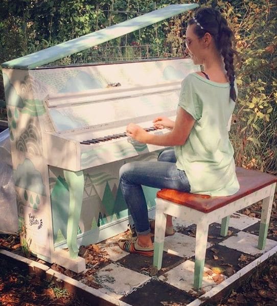 Public piano in Vancouver, British Columbia, Canada