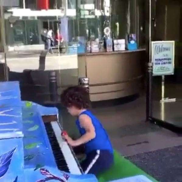 Public piano in Vancouver, British Columbia, Canada