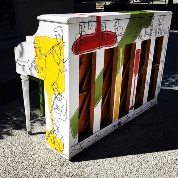 Public piano in Vancouver, British Columbia, Canada