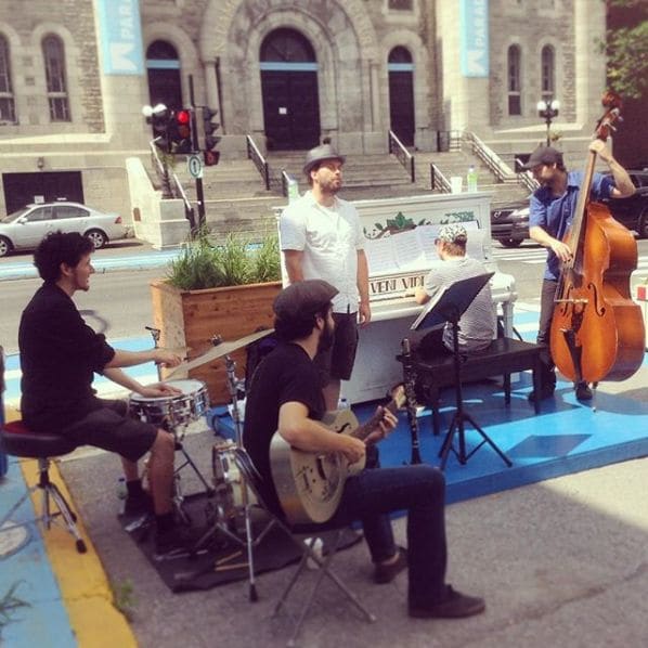 Public piano in Montreal, Quebec, Canada