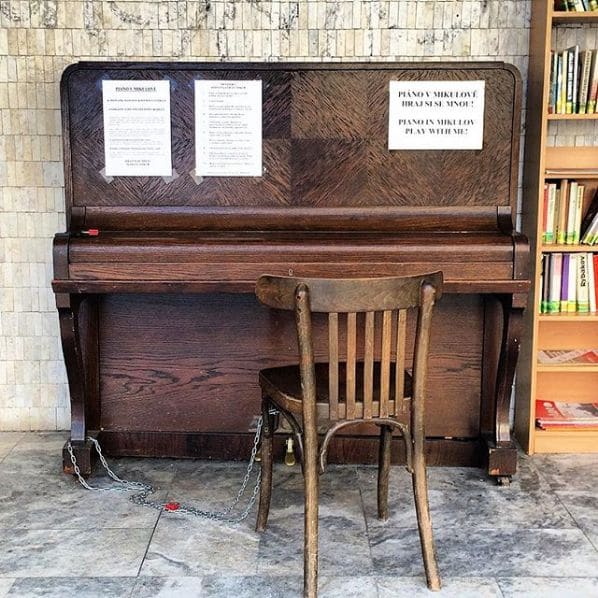 Public piano in Jihomoravský kraj, Southeast, Czechia
