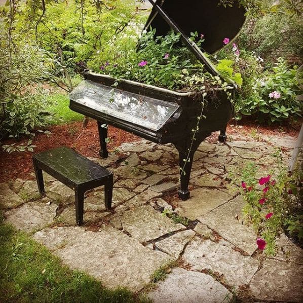 Public piano in Owen Sound, Ontario, Canada