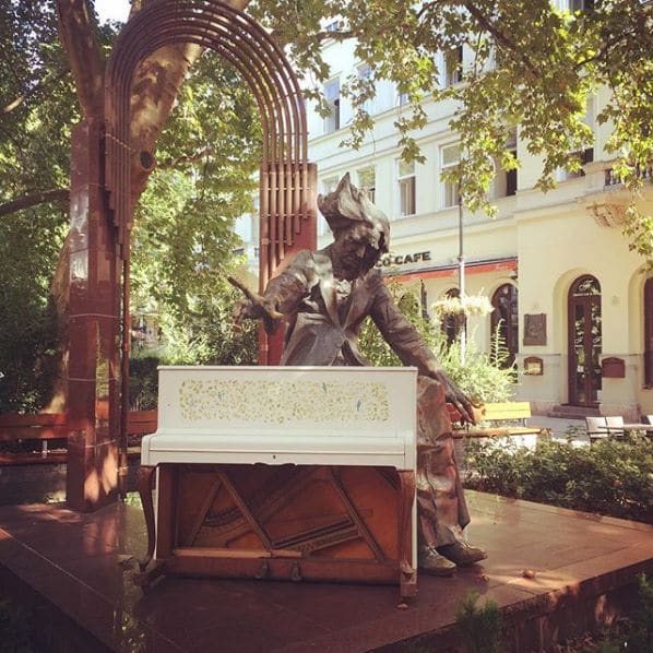 Public piano in Budapest, Hungary