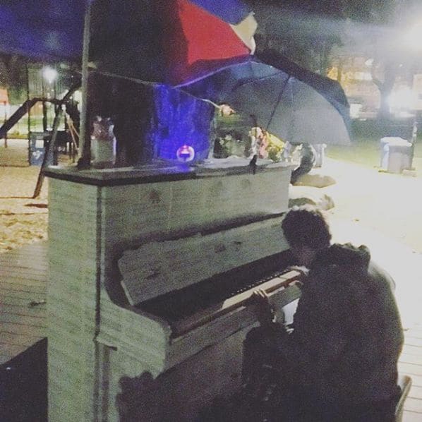 Public piano in Vancouver, British Columbia, Canada