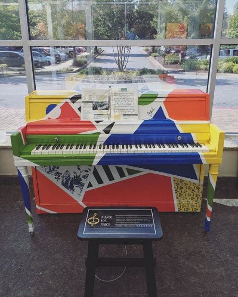 Public piano in Johns Creek, Georgia, United States