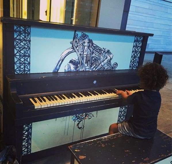 Public piano in Montreal, Quebec, Canada