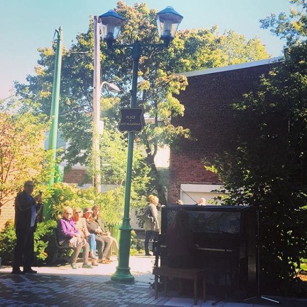 Public piano in Montreal, Quebec, Canada