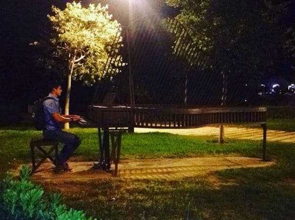 Public piano in Valencia, Valencian Community, Spain