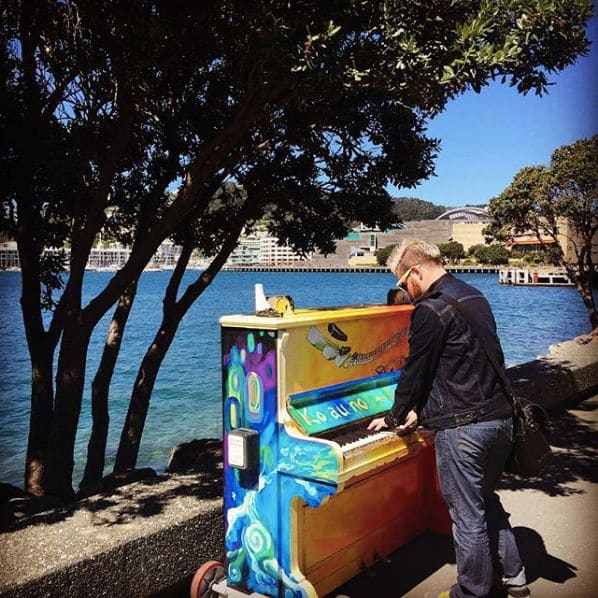 Public piano in Wellington, Wellington, New Zealand