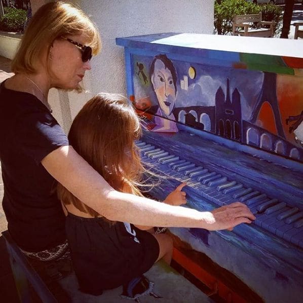 Public piano in Santa Barbara, California, United States