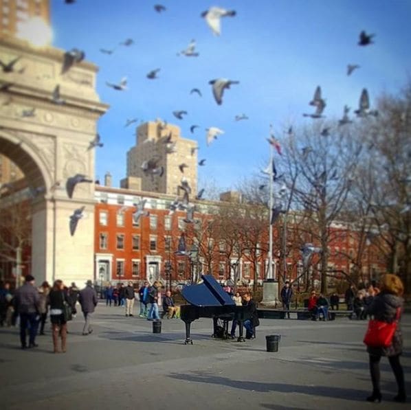 Photo of Washington Square Park, New York at Washington Square Village, Greenwich Village, Manhattan, New York County, New York, United States