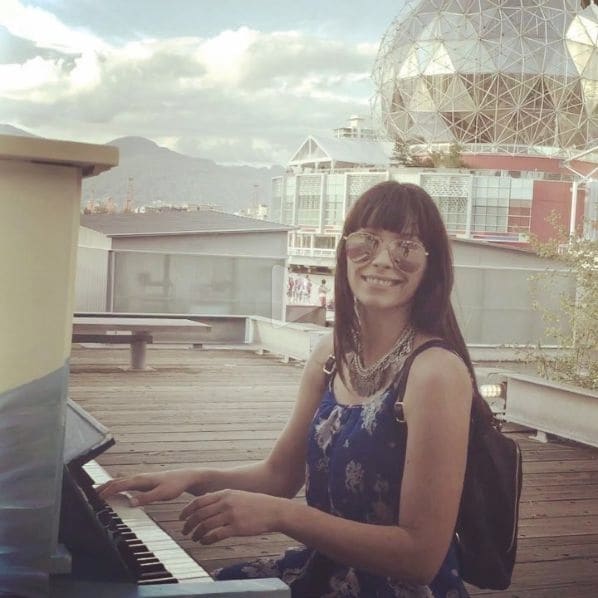 Public piano in Vancouver, British Columbia, Canada