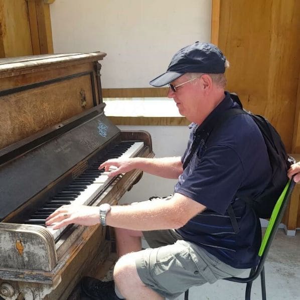 Public piano in Christchurch, Canterbury, New Zealand