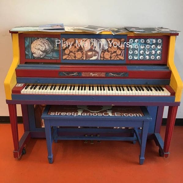 Public piano in Cleveland, Ohio, United States