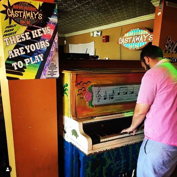 Public piano in Escambia County, Florida, United States