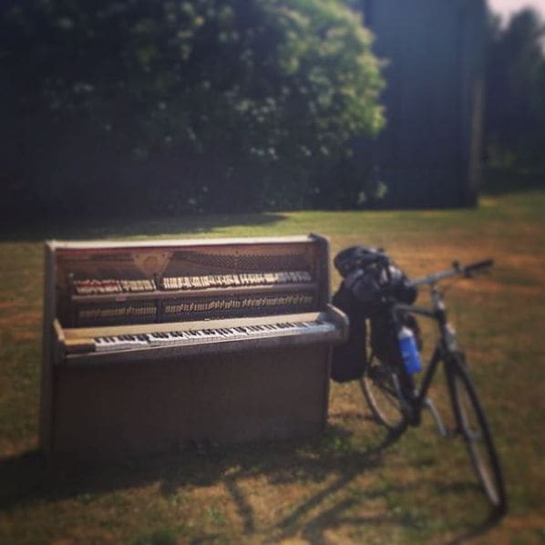 Public piano in Region Zealand, Denmark