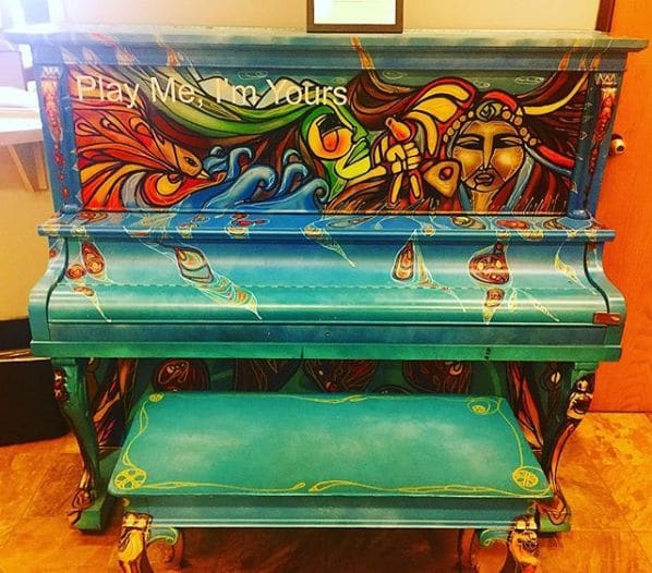 Public piano in Old Toronto, Ontario, Canada