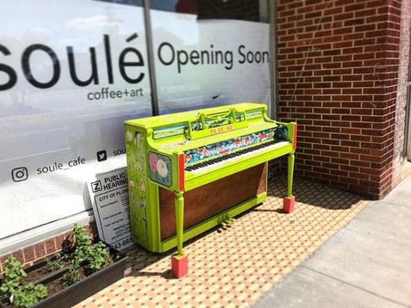 Public piano in Polk County, Florida, United States