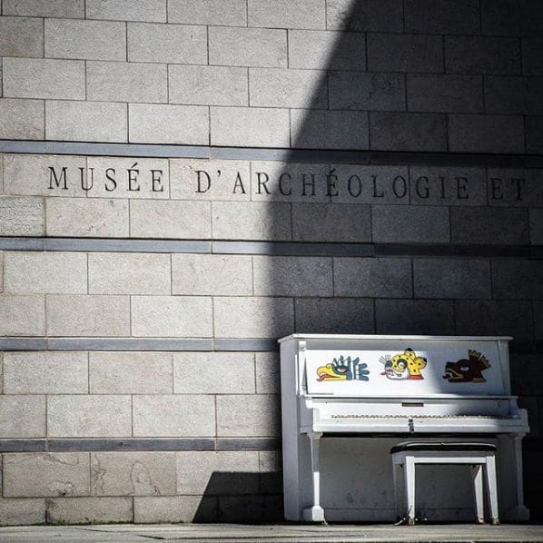 Public piano in Montreal, Quebec, Canada