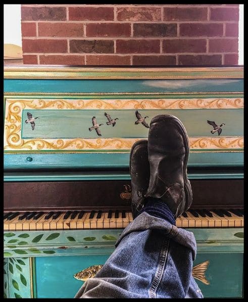 Public piano in Brantford, Ontario, Canada