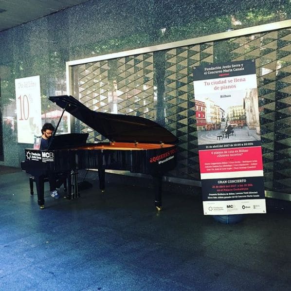Public piano in Bilbao, Autonomous Community of the Basque Country, Spain