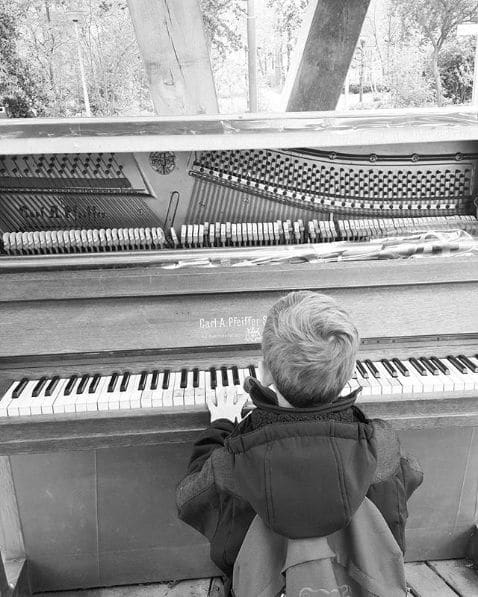 Public piano in Amsterdam, North Holland, Netherlands