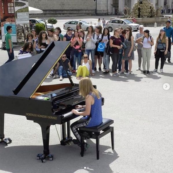 Public piano in Salzburg, Salzburg, Austria