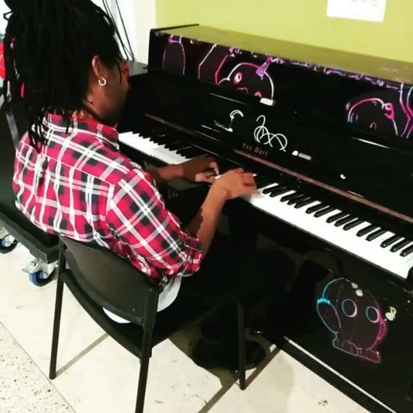 Public piano in Montreal, Quebec, Canada