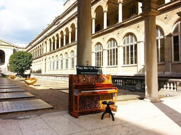 Public piano in Hauts-de-Seine, Ile-de-France, France