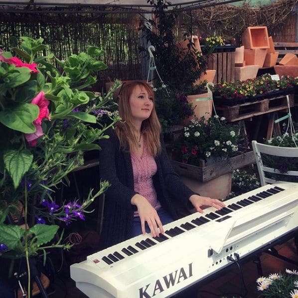 Public piano in Siebethsburg, Lower Saxony, Germany