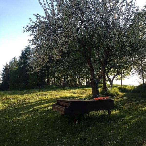 Public piano in Olsztyn County, Warmian-Masurian Voivodeship, Poland