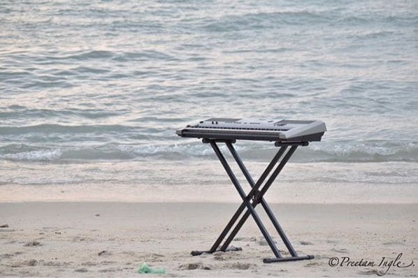 Public piano in George Town, Penang, Malaysia