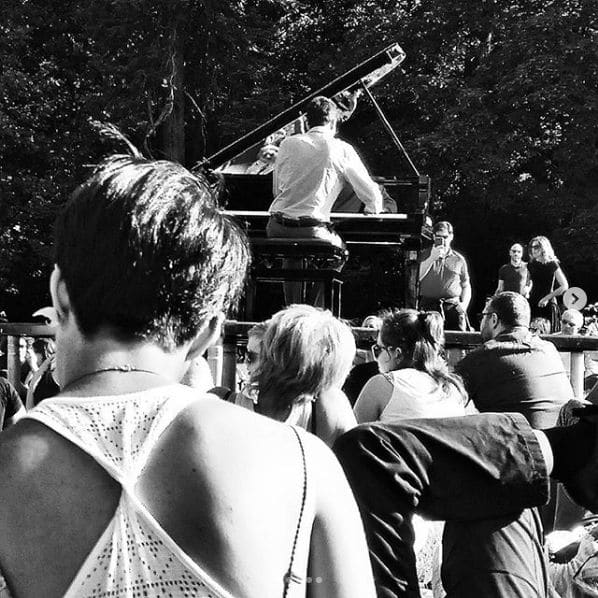 Public piano in Milan, Lombardy, Italy