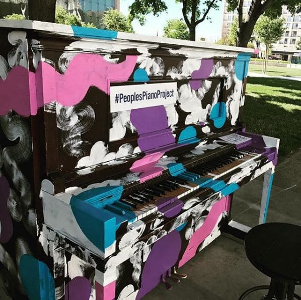 Public piano in Salt Lake City, Utah, United States