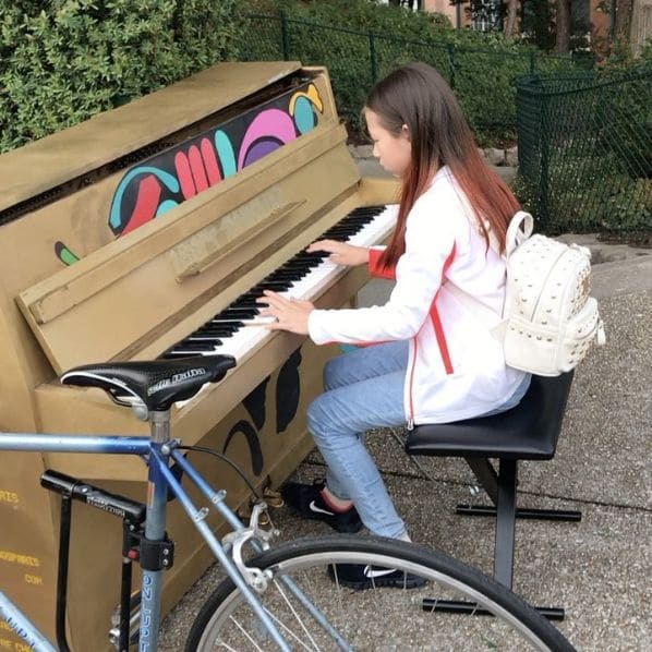 Public piano in Azalea, Dubai, United Arab Emirates