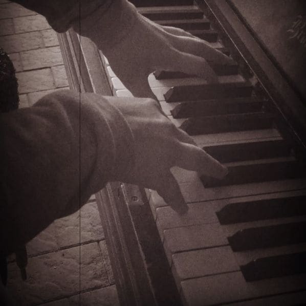 Public piano in Viken, Norway