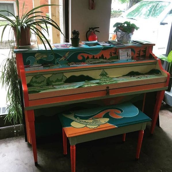 Public piano in Greater Sudbury, Ontario, Canada