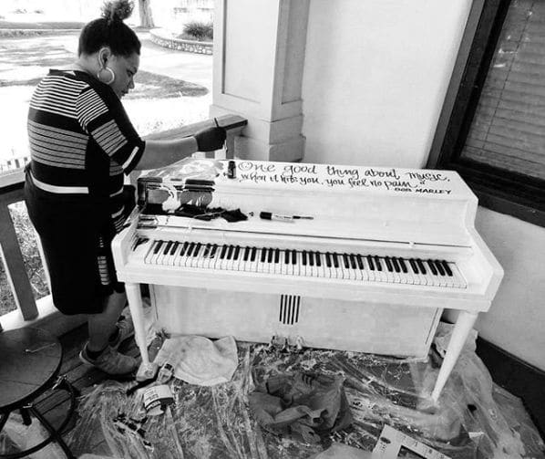 Public piano in Salt Lake City, Utah, United States