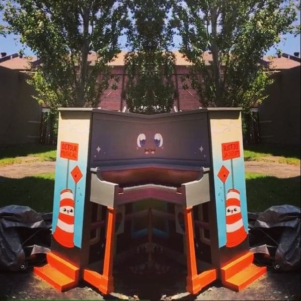 Public piano in Montreal, Quebec, Canada