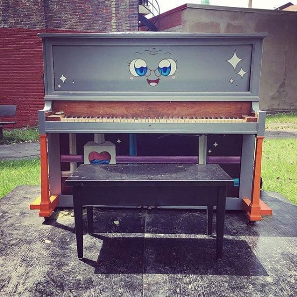 Public piano in Montreal, Quebec, Canada