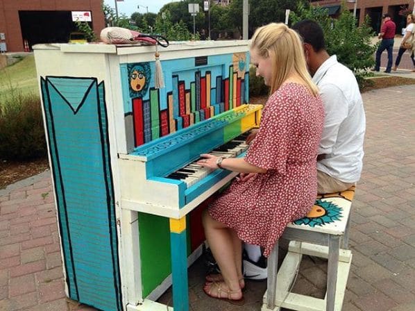 Public piano in Oklahoma City, Oklahoma, United States