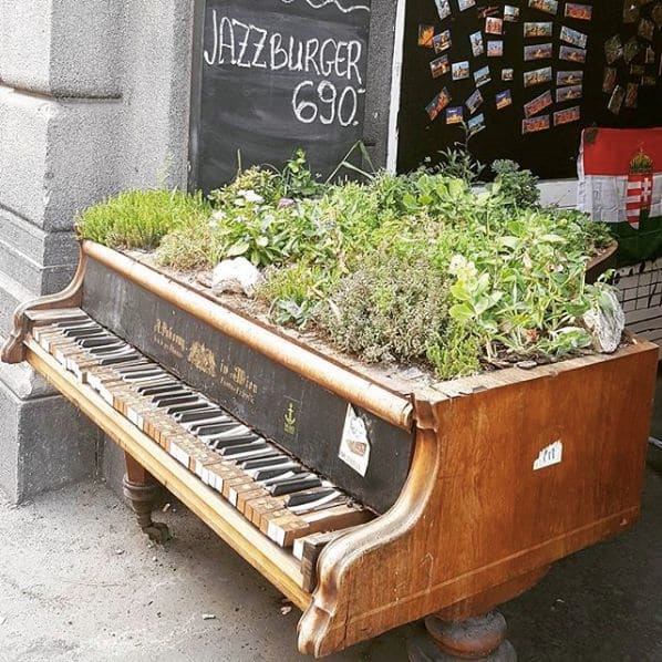 Public piano in Budapest, Hungary