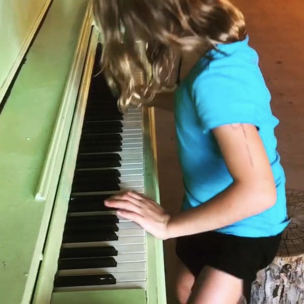 Public piano in West Kelowna, British Columbia, Canada